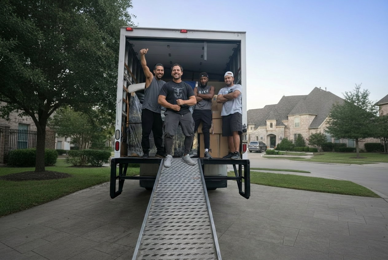 Professional moving team